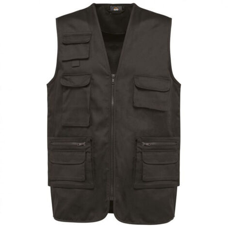 Gilet polycoton multipoches doublé WK. Designed To Work Gris M