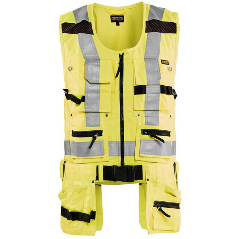 Gilet de travail porte-outil haute visibilité 3032 - Jaune fluo 4XL