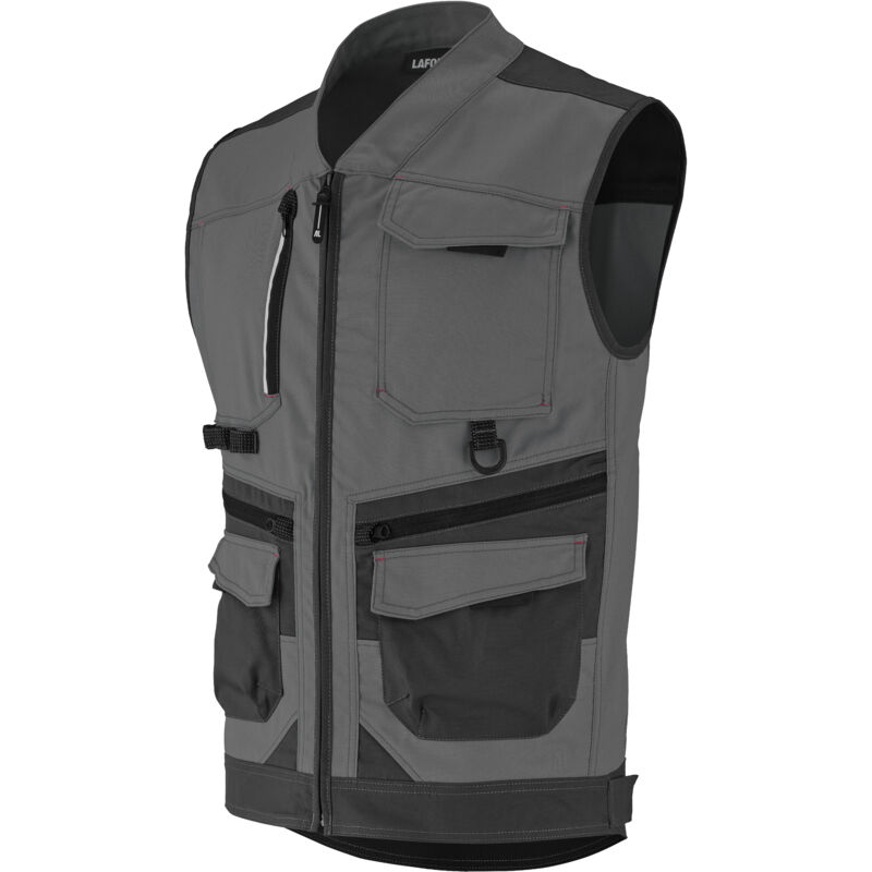 Gilet trowel gris charcoal / noir 2XL
