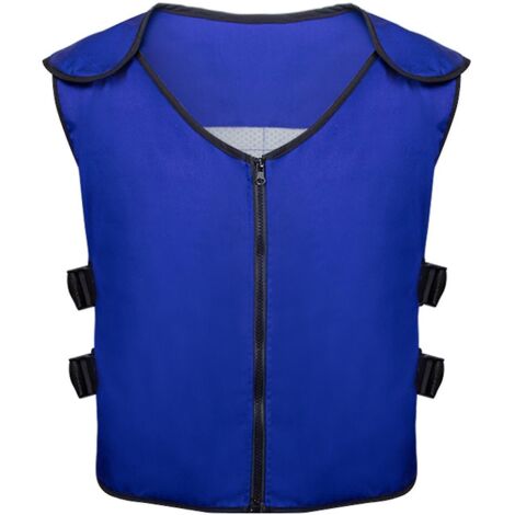 Gilet rafraîchissant d'été, gilet de glace pour soulager la chaleur avec 20 poches de glace pour le travail