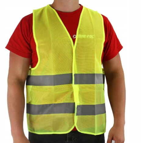 GILET RÉFLÉCHISSANT AVEC SANGLES DE SUSPENSION / NOIR /