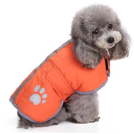 Gilet réversible en laine pour chien, idéal par temps froid, veste chaude et imperméable pour animaux de compagnie