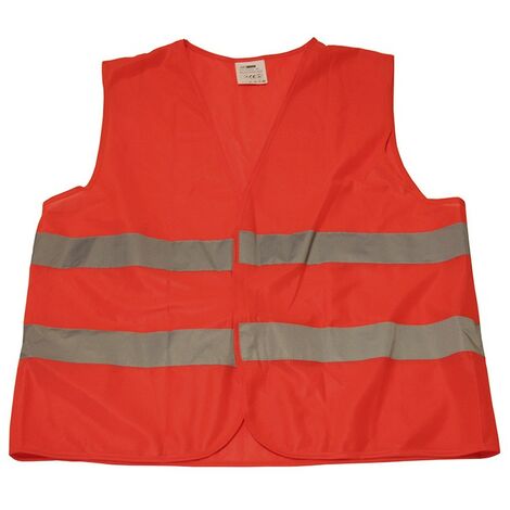 Gilet riflettente 2 fasce arancione approvato