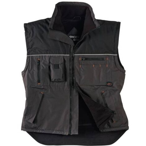 Gilet Ripstop Gaspar Noir/grisanthracite T01 19583-nogra-1