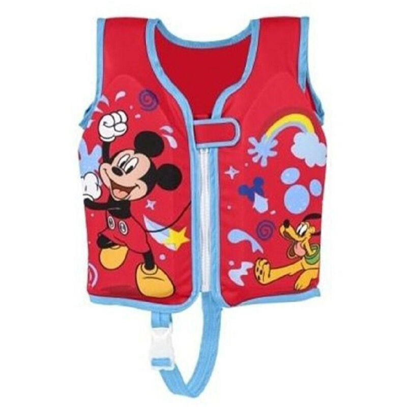 Trade Shop - Gilet Salvagente Trainer Mickey Con Cuscinetti In Schiuma Bambini 3-6 Anni 9101H -