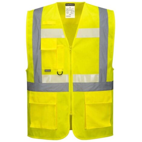 Gilet sans manche haute visibilité Portwest Glowtex Jaune M