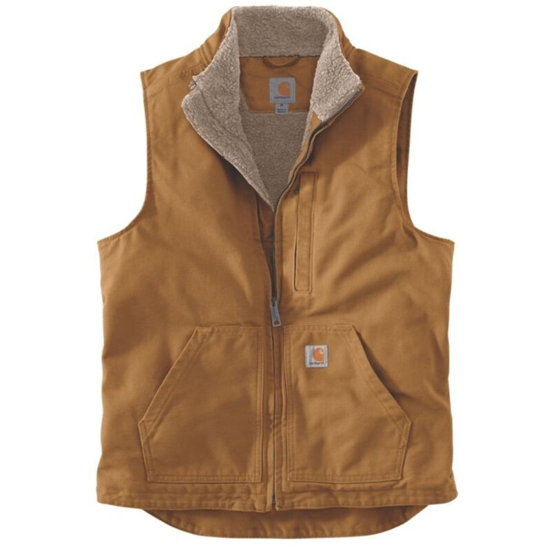 Gilet sans manches homme Mock Neck Carhartt 104277 - Marron foncé - m