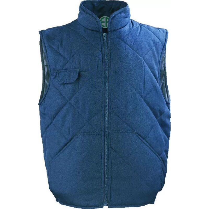 Gilet matelassé de travail sans manche chouka - Bleu marine 2XL - 56/58