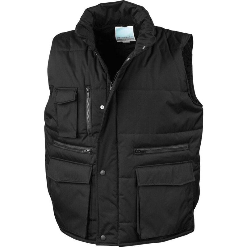 Gilet sans manches de travail matelassé Result Noir l