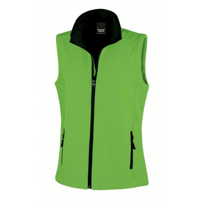 Gilet sans manches softshell femme Result Vert / Noir m
