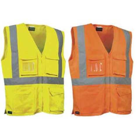 Gilet Seki ad alta visibilità - Colore: Giallo Fluo/Navy - Taglia: XL