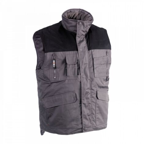 Gilet senza maniche multitasche Donar Herock Grigio scuro XXL