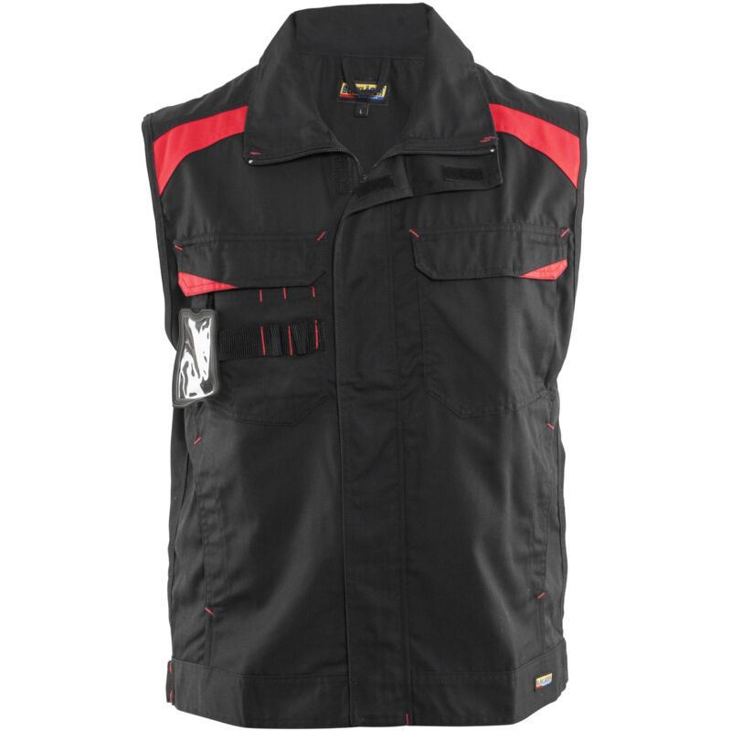 Image of Gilet da lavoro senza maniche Industry 3164 - Nero/Rosso xl