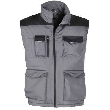 Gilet smart work taglia l grigio/nero kapriol