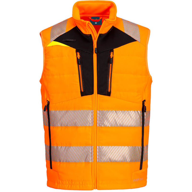Softshell-weste Hochsichtbarkeit Dx4 - M - Orange/schwarz - Portwest