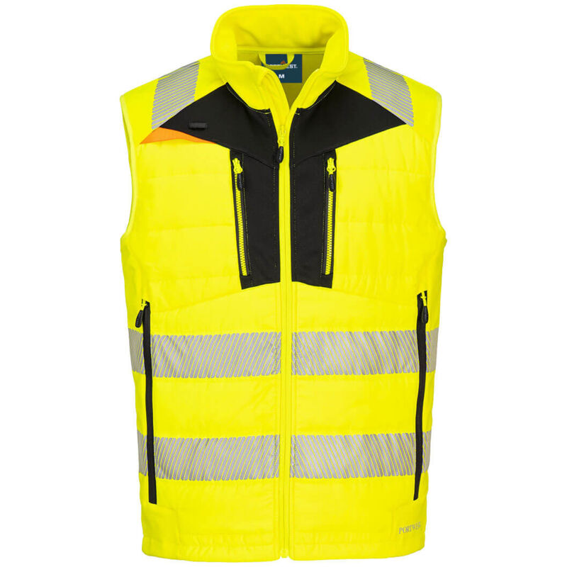 Softshell-weste Hochsichtbarkeit Dx4 - L - Gelb/schwarz - Portwest