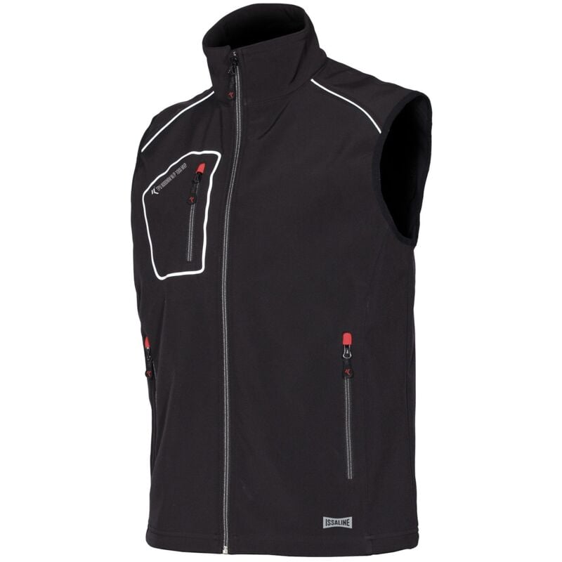 Issaline 04509-060 Gilet de travail en iso 13688:2013 Snappy Noir m