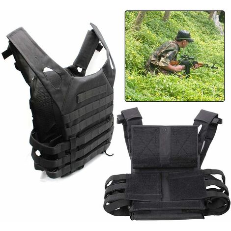 Gilet tactique en nylon Gilet de protection Paintball/Airsoft/Sécurité Gilet de protection pour activités de plein air