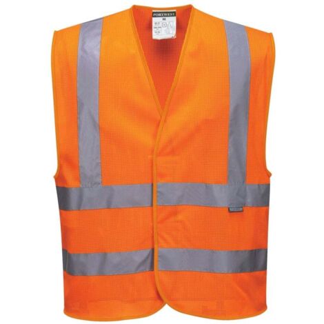 Gilet traspirante ad alta visibilità Portwest HV Meshair Arancione 4XL5XXL