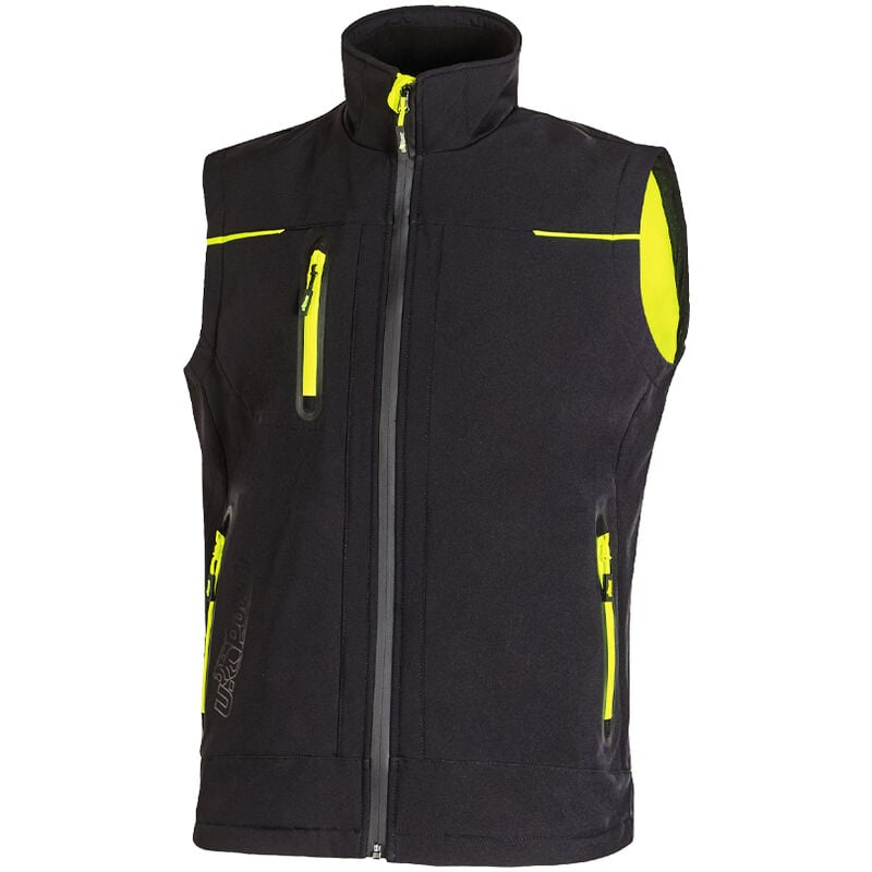 U-power - Gilet da lavoro Universe - l - Nero
