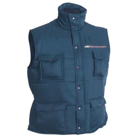 Gilet vosges fermeture a glissiere bleu marine taille xxxl