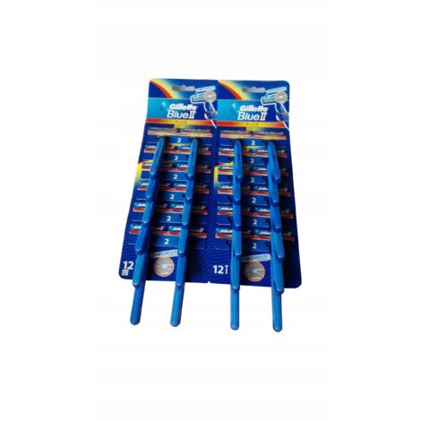 Gillette Blue II Plus : 24 rasoirs pour hommes - un rasage en douceur sans irritation