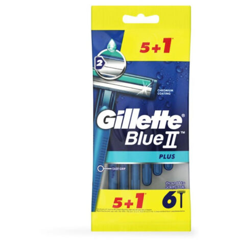 GILLETTE BLUE II PLUS CUCHILLAS 5U.+1UD GRATIS
