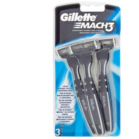 GILLETTE GILLETTE RASOIO DA UOMO USA E GETTA MACH 3 RASOI