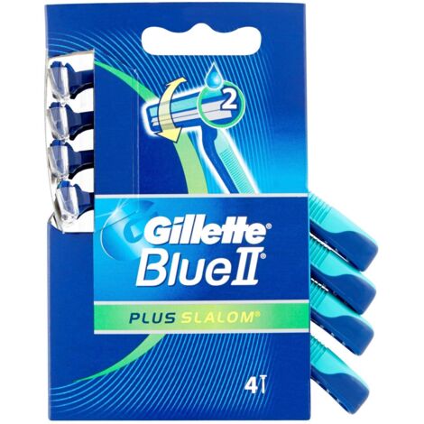 GILLETTE RASOI USA E GETTA  BLU II SLALOM PLUS X4 PZ RASATURA PERFETTA