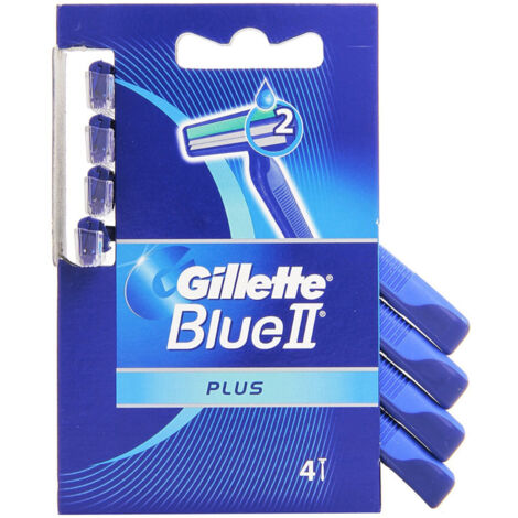 GILLETTE RASOI USA E GETTA MODELLO BLU II PLUS X4 PZ RASATURA PERFETTA