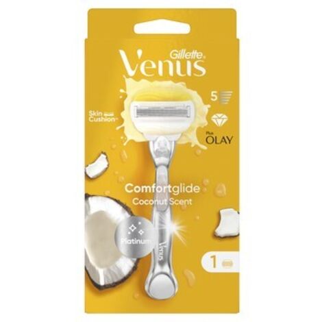 Gillette Venus Comfortglide Coconut - Rasoio a 5 lame con striscia lubrificante