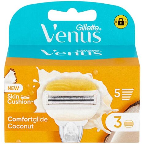 GILLETTE VENUS LAMETTE RASOI DONNA COMFORGLIDE A 5 LAME CONFEZIONE DA 3 PEZZI