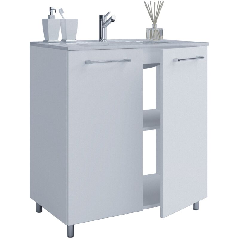 Ebuy24 2tlg Waschplatz Waschtisch Badinos Tür