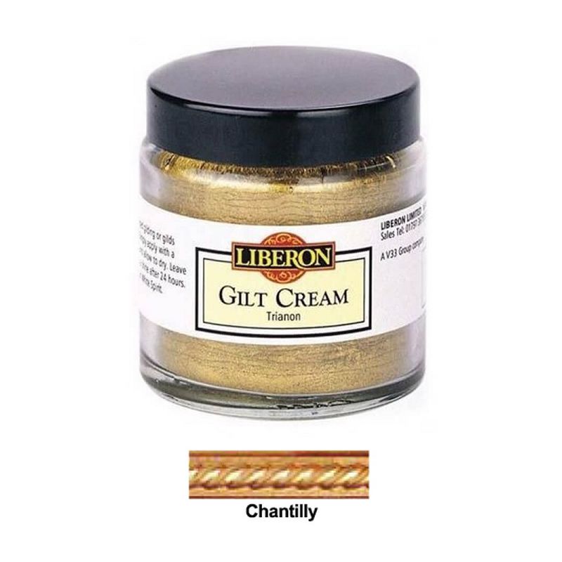 Liberon - Gilt Cream - Restore or New Gilding - 30ml - Chantilly - Chantilly