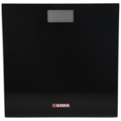 GIMA 27248 bilance pesapersone Quadrato Nero Bilancia pesapersone elettronica