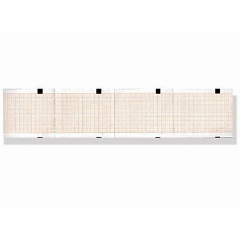 Gima 32991 Pacco Carta Termica Ecg, Griglia Arancione, 63 x 75 mm