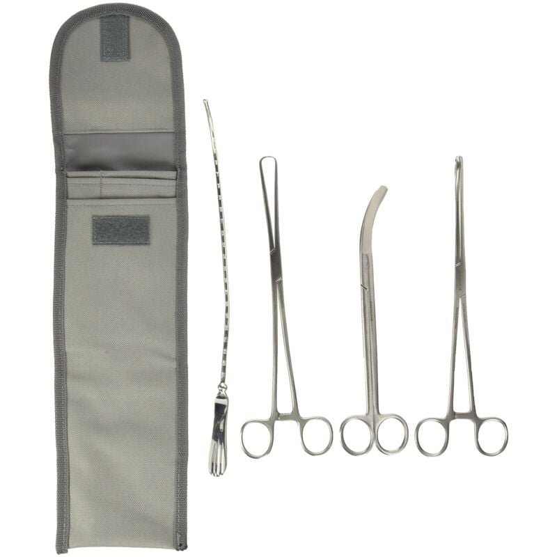 Image of Gima - Trousse Ginecologia, Kit Include 4 Strumenti in Acciaio Inox in un Astuccio in Nylon, Kit di Prodotti Medicali