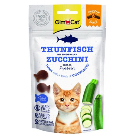 GimCat  Snack croccante 50g - Tonno e zucchine 50g