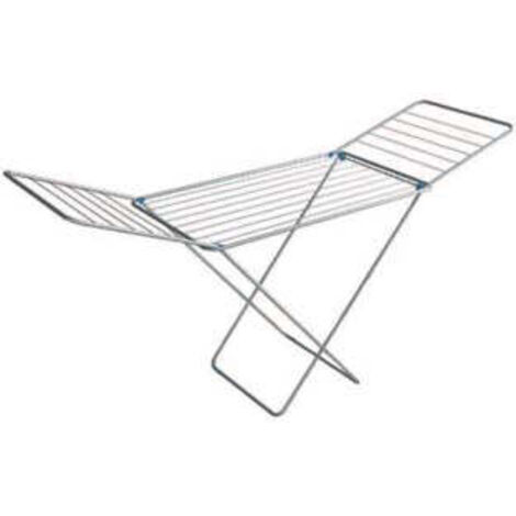 Gimi 1049590000000 tendoir à linge sur pieds en Acier inoxydable et aluminium avec 20 m d\'étendage