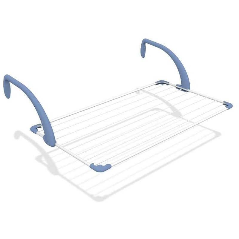 Gimi brezza étendoir à balcon en acier peint avec bras réglables cm.110x56 - Salon