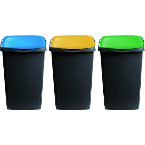 Gio' style pattumiera eco solution lt. 45 - cm. 37x36x53,5 h pz.3 - Gio' Style