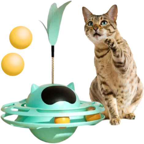 Giocattolo a forma di UFO per un gatto