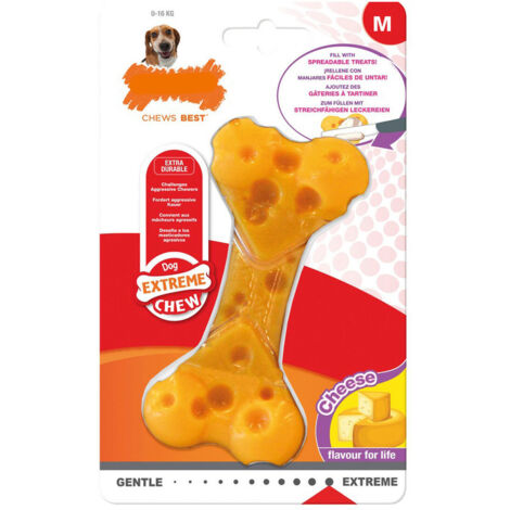 Giocattolo da mordere per cani Nylabone Dura Chew Formaggio Taglia M Nylon