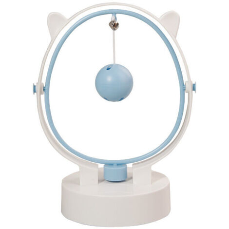 Giocattolo per gatti interattivo per interni Altalena cinetica automatica Giocattolo elettronico per gatti Piuma (blu)