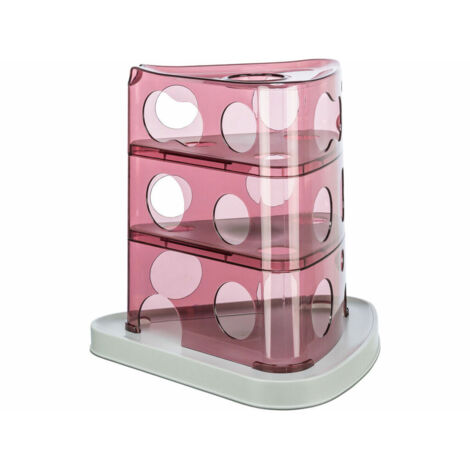 Giocattolo per gatti Trixie Cheese Tower Bianco Rosa Caucciù Plastica 32 x 32 x 32 cm