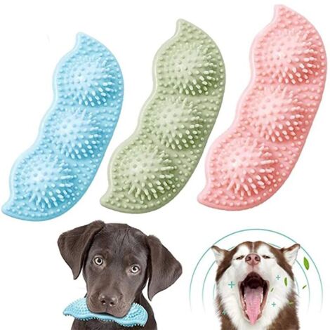 Giocattolo per spazzolino da denti in gomma per cani Pulizia dei denti Bastone per spazzolatura Forniture per animali Giocattolo Giocattolo per cuccioli Rosa