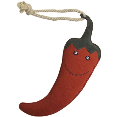 Gioco antistress per cavalli soggetto peperoncino con corda