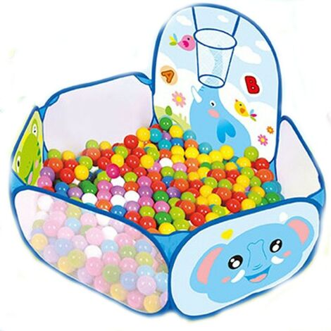 Gioco bambini piscina box con palline colorate con canestro basket per casa spiaggia giardino e cameretta