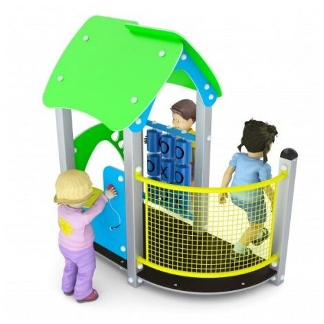Gioco Casetta Inclusiva Adatta Alla Prima Infanzia 455 x 396 x H 165 cm