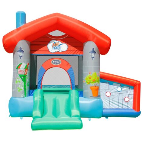 Gioco Castello Gonfiabile per Bambini Con Scivolo e Palline